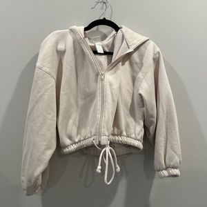 H&M cropped zip-up sweatshirt